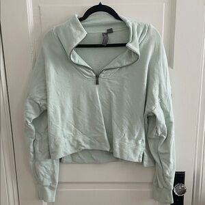 Sweaty Betty Nestle Up Half-Zip Cropped Sweatshirt